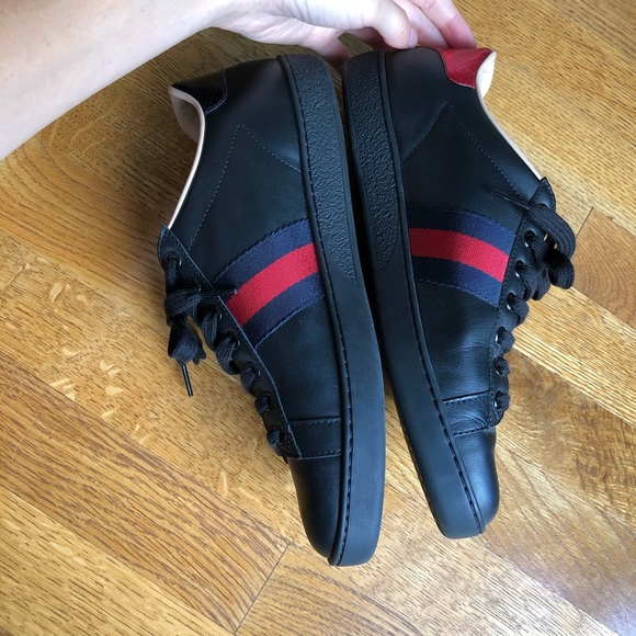 Women’s black Gucci Ace sneaker. Size 38.5. - Picture 10 of 15